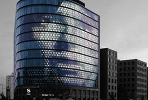 Spots Fassade Berlin Potsdamer Platz