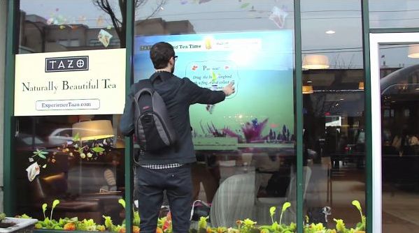 Starbucks Interactive Windows