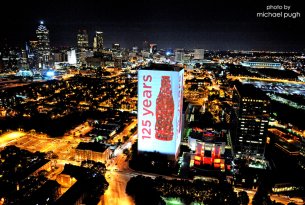 Coca-Cola Anniversary Projection Atlanta