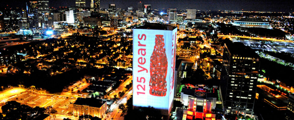 Coca-Cola Anniversary Projection Atlanta Coca-Cola Anniversary Projection Atlanta