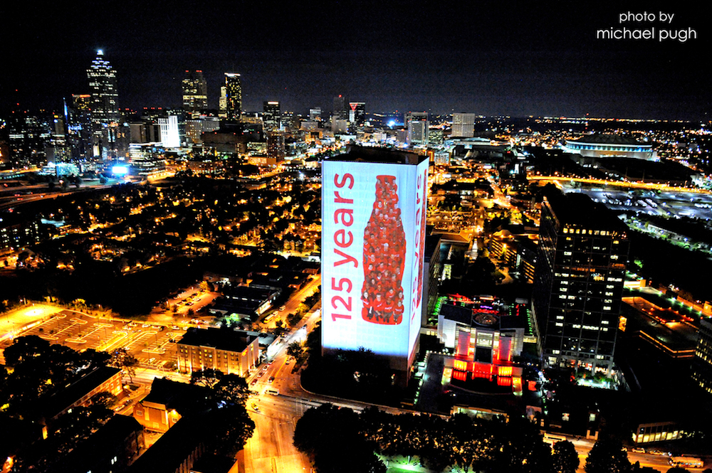 Coca-Cola Anniversary Projection Atlanta