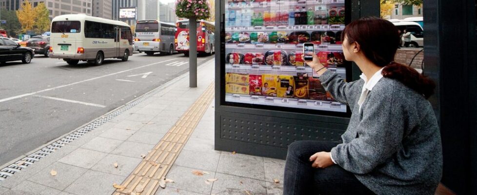 Tesco Homeplus Virtual Superstore Bus stop