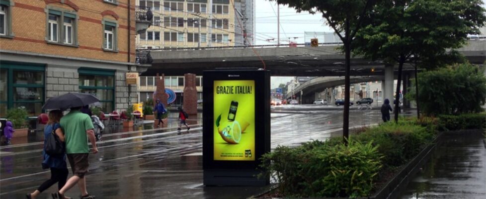 Pilotversuch Adscreens Zürich