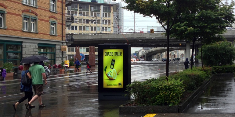 Pilotversuch Adscreens Zürich