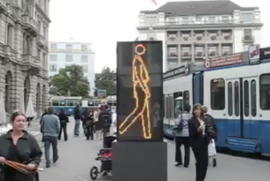 Julian Opie Bruce Walking